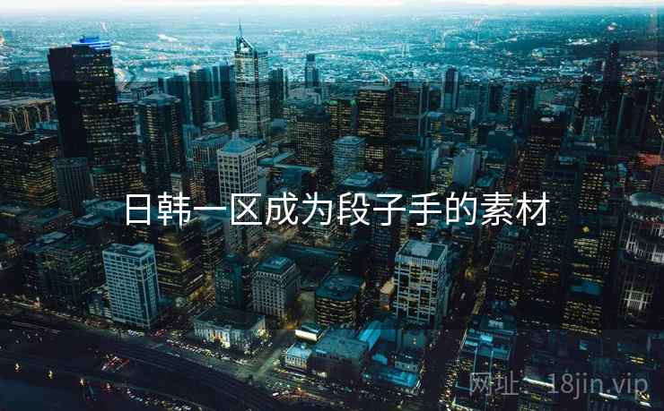 日韩一区成为段子手的素材