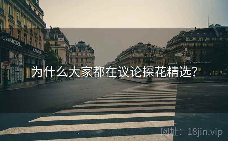 为什么大家都在议论探花精选?