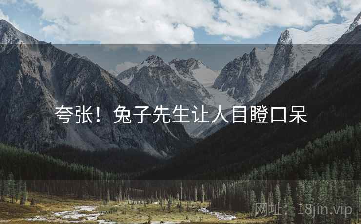 夸张!兔子先生让人目瞪口呆