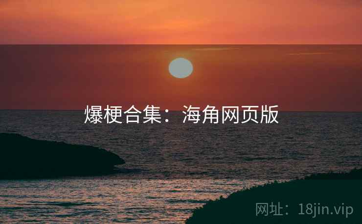 爆梗合集:海角网页版